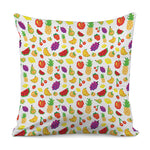 Pixel Fruits Pattern Print Pillow Cover