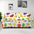 Pixel Fruits Pattern Print Sofa Cover