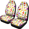 Pixel Fruits Pattern Print Universal Fit Car Seat Covers