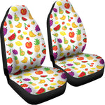 Pixel Fruits Pattern Print Universal Fit Car Seat Covers
