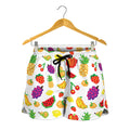 Pixel Fruits Pattern Print Women's Shorts