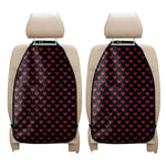 Pixel Heart Pattern Print Car Seat Organizers