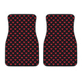 Pixel Heart Pattern Print Front Car Floor Mats