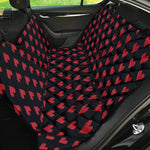 Pixel Heart Pattern Print Pet Car Back Seat Cover