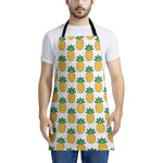 Pixel Pineapple Pattern Print Apron