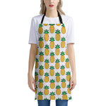 Pixel Pineapple Pattern Print Apron