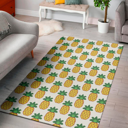 Pixel Pineapple Pattern Print Area Rug