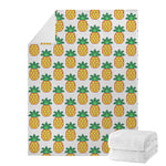 Pixel Pineapple Pattern Print Blanket