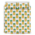 Pixel Pineapple Pattern Print Duvet Cover Bedding Set