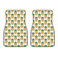 Pixel Pineapple Pattern Print Front Car Floor Mats
