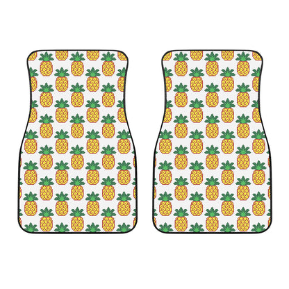 Pixel Pineapple Pattern Print Front Car Floor Mats