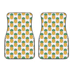 Pixel Pineapple Pattern Print Front Car Floor Mats