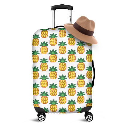 Pixel Pineapple Pattern Print Luggage Cover