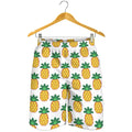 Pixel Pineapple Pattern Print Men's Shorts