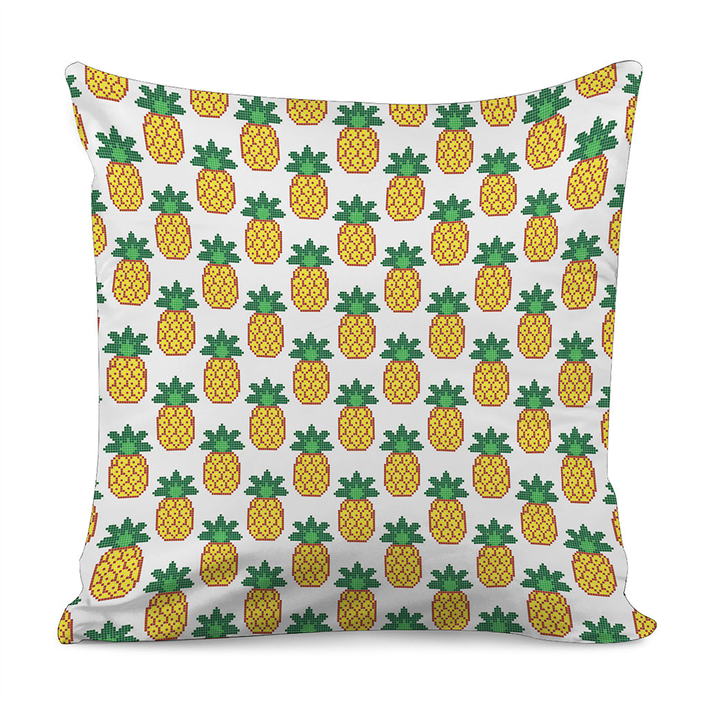 Pixel Pineapple Pattern Print Pillow Cover