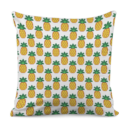 Pixel Pineapple Pattern Print Pillow Cover