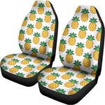 Pixel Pineapple Pattern Print Universal Fit Car Seat Covers