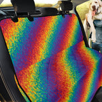 Pixel Rainbow Pattern Print Pet Car Back Seat Cover