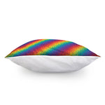 Pixel Rainbow Pattern Print Pillow Cover