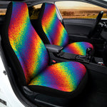Pixel Rainbow Pattern Print Universal Fit Car Seat Covers