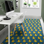 Pixel Rubber Duck Pattern Print Area Rug