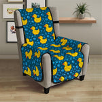 Pixel Rubber Duck Pattern Print Armchair Protector