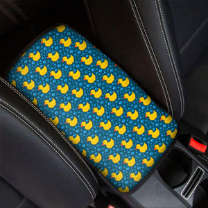 Pixel Rubber Duck Pattern Print Car Center Console Cover