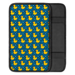 Pixel Rubber Duck Pattern Print Car Center Console Cover