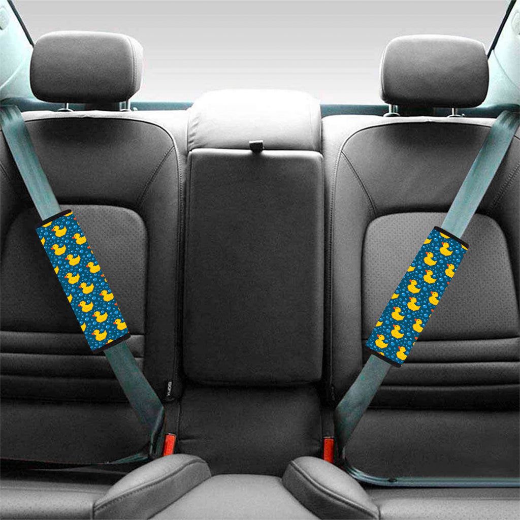 Pixel Rubber Duck Pattern Print Car Seat Belt Covers