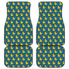 Pixel Rubber Duck Pattern Print Front and Back Car Floor Mats