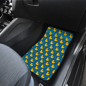 Pixel Rubber Duck Pattern Print Front and Back Car Floor Mats