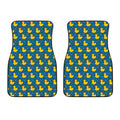 Pixel Rubber Duck Pattern Print Front Car Floor Mats