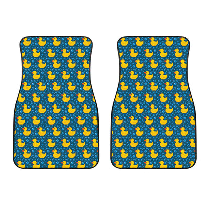 Pixel Rubber Duck Pattern Print Front Car Floor Mats