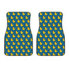 Pixel Rubber Duck Pattern Print Front Car Floor Mats