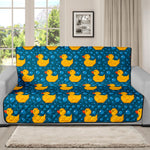 Pixel Rubber Duck Pattern Print Futon Protector