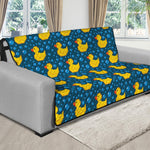 Pixel Rubber Duck Pattern Print Futon Protector