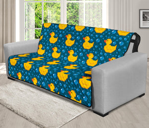 Pixel Rubber Duck Pattern Print Futon Protector