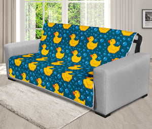 Pixel Rubber Duck Pattern Print Futon Protector