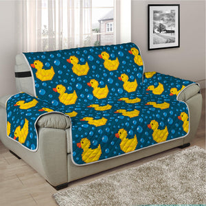 Pixel Rubber Duck Pattern Print Half Sofa Protector