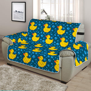 Pixel Rubber Duck Pattern Print Half Sofa Protector