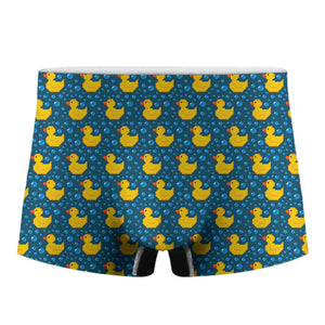 Pixel Rubber Duck Pattern Print Men's Boxer Briefs