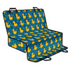 Pixel Rubber Duck Pattern Print Pet Car Back Seat Cover