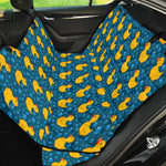 Pixel Rubber Duck Pattern Print Pet Car Back Seat Cover