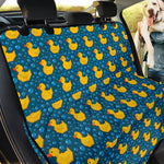 Pixel Rubber Duck Pattern Print Pet Car Back Seat Cover