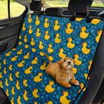 Pixel Rubber Duck Pattern Print Pet Car Back Seat Cover