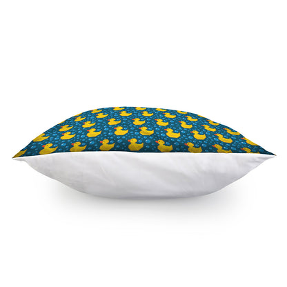 Pixel Rubber Duck Pattern Print Pillow Cover