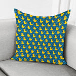 Pixel Rubber Duck Pattern Print Pillow Cover