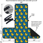 Pixel Rubber Duck Pattern Print Recliner Protector