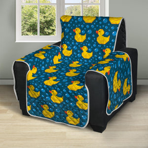 Pixel Rubber Duck Pattern Print Recliner Protector