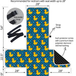 Pixel Rubber Duck Pattern Print Recliner Protector